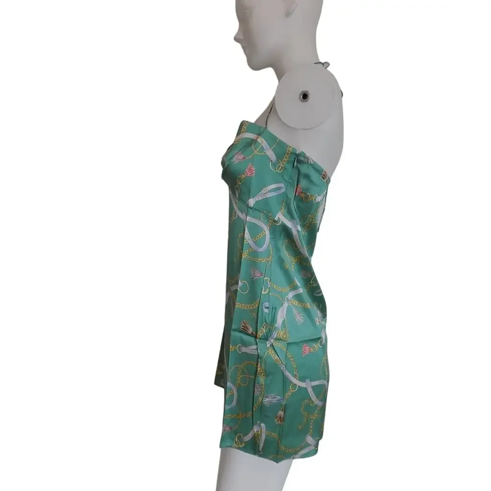 SER.O.YA Farah silk mini dress size Medium NWT Revolve brand - Picture 2 of 9